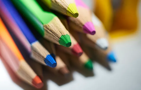 Colorful, pencils, tip