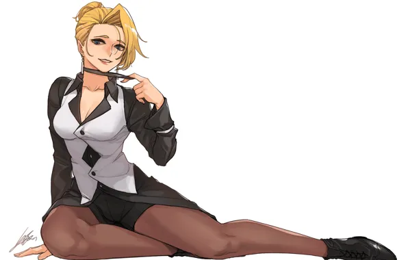 Girl, game, anime, blonde, pose, martial artist, bishojo, King of Fighters