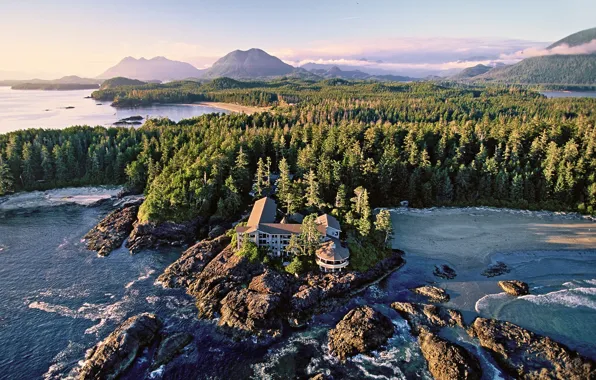 Побережье, Канада, отель, Vancouver Island, Wickaninnish Inn, luxury hotel, Tofino