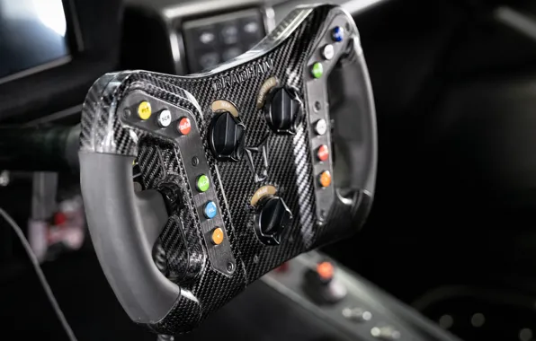 Картинка carbon, steering wheel, Brabham, BT62, Brabham BT62 Competition