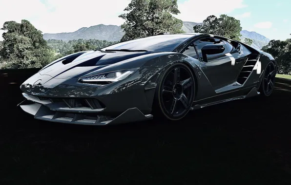 HDR, Lamborghini, Game, Trees, Shade, Centenario, Lamborghini Centenario LP 770-4, LP-770-4