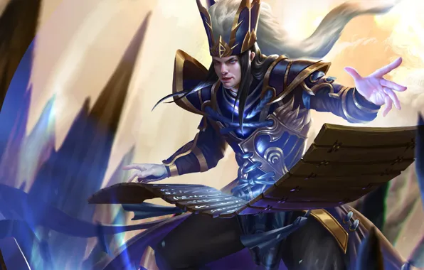 Маг, мужчина, hon, art, Heroes of Newerth, Vindicator, Si Ma Yi
