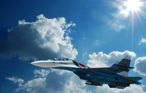 Картинка авиация, самолет, фото, истребитель, Су-27