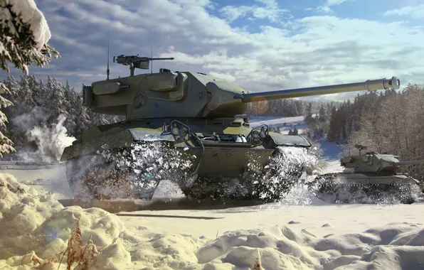 США, world of tanks, Лёгкий танк, T37, Detroit Arsenal