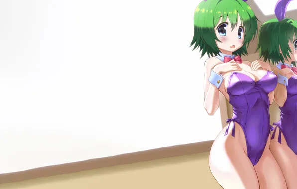 Girl, sexy, cleavage, boobs, anime, beautiful, short hair, pretty