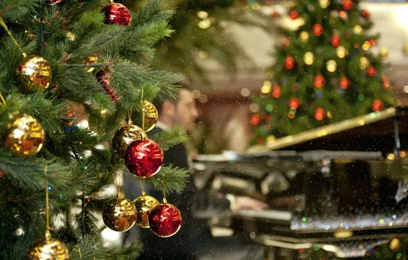 Украшения, Праздник, Holiday, Christmas Tree, Decorations, Beautiful Toys, Новогодняя Ёлка, Красивые Игрушки