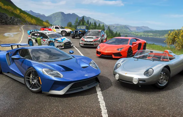 Игра, Microsoft, гонки, автомобили, Racing, Xbox, Game, Forza Horizon 4