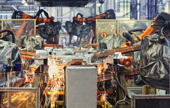 Industrial, equipment, Robotic welders