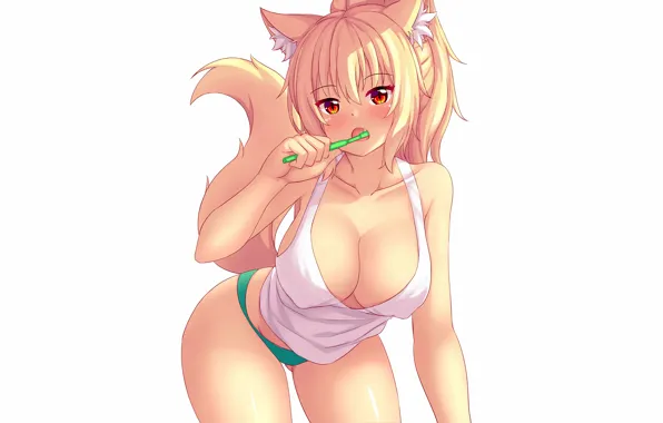 Girl, sexy, lingerie, pantsu, cleavage, panties, long hair, boobs