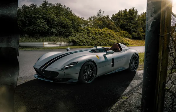 Front, Grey, Side, Novitec, 2020, Left side, Ferrari Monza SP1, Novitec Ferrari Monza SP1