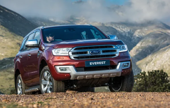 Ford, Everest, Limited, 4WD, 2015, на фоне гор