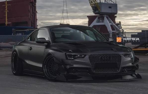 Audi, Авто, Черный, Машина, RS5, Матовый, Audi RS5, by Hugo Silva