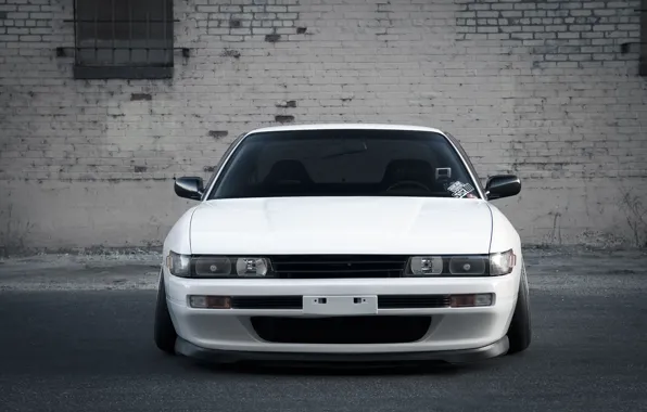 Белый, седан, Nissan Silvia, S13