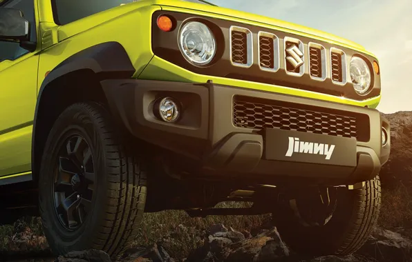 Картинка Suzuki, решетка радиатора, Jimny, 2023, часть автомобиля, Suzuki Jimny