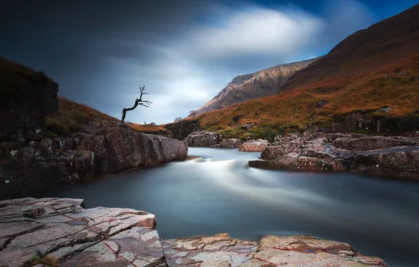 Природа, река, камни