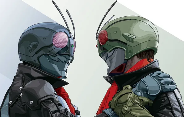 Man, hero, asian, manga, japanese, helmet, oriental, asiatic