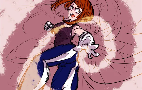My Hero Academia, Boku No Hero Academia, Моя Геройская Академия, Урарака Очако