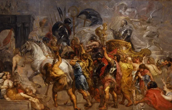 Картина, история, Питер Пауль Рубенс, Pieter Paul Rubens, Триумфальное Вступление Генриха IV в Париж
