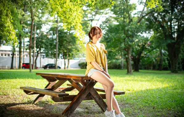 Картинка лето, девушка, азиатка