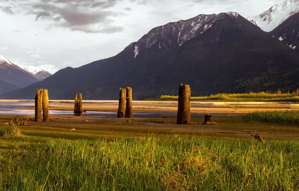 Картинка пейзаж, горы, Canada, British Columbia, Mt Currie Indian Reserve