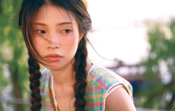 Beautiful, Asian, Model, Woman, Cute, Pretty, Petite, Outdoor