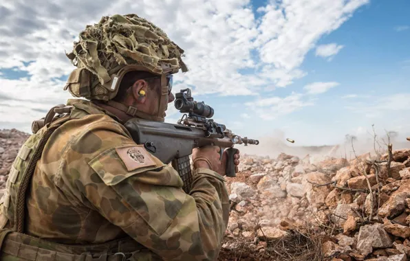 Картинка оружие, солдат, Australian Army