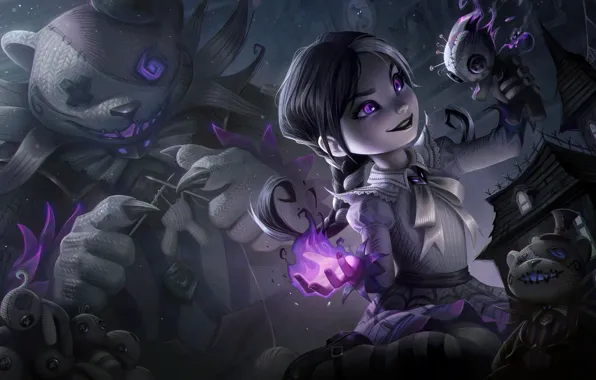 Art, League of Legends, Skin, LoL, Annie, Game Art, Fright Night