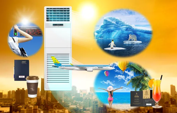 Ice, summer, airplane, hotel, cocktail, coffee, vacation, polar