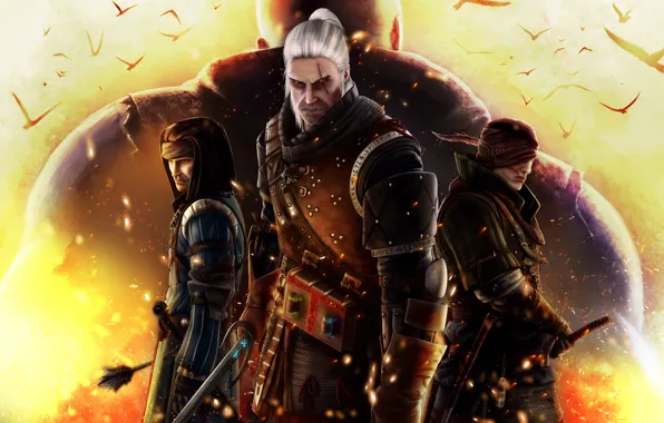 Картинка меч, The Witcher 2: Assassins of Kings, elf, CD Projekt RED, Andrzej Sapkowski, Geralt of …