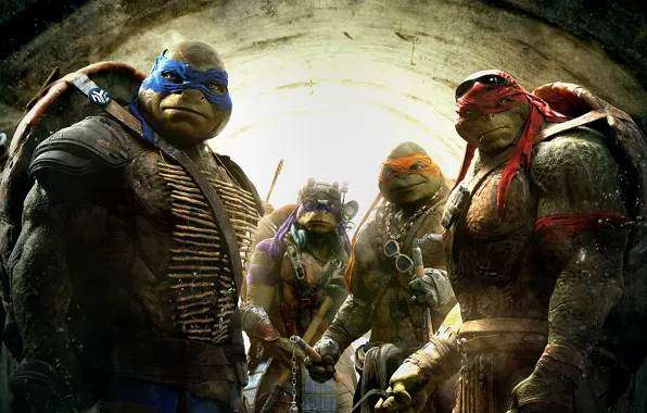 Fantasy, Green, TMNT, Raphael, Leonardo, Donatello, Teenage Mutant Ninja Turtles, Weapons
