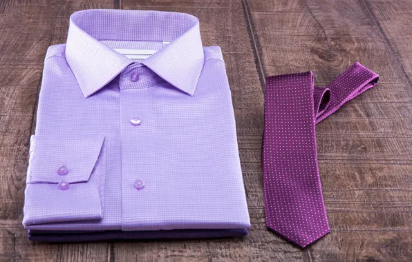 Картинка фиолетовый, фон, доски, галстук, рубашка, боке