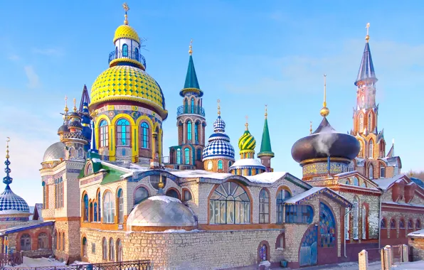 Здание, архитектура, Татарстан, город Казань, храм всех религий, толерантность