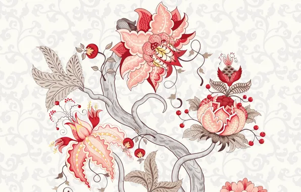 Цветы, фон, узор, текстура, flower, pattern