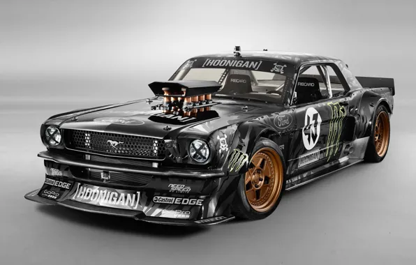 Картинка Mustang, Ford, Front, 1965, RTR, Block, Ken, Gymkhana