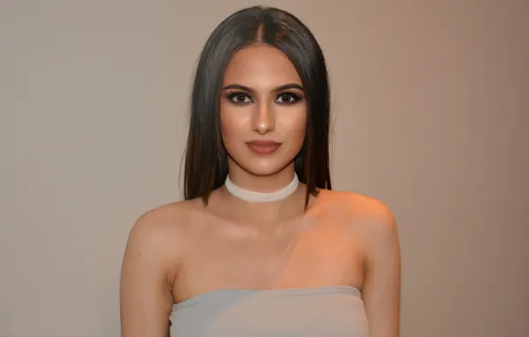 Картинка взгляд, девушка, фон, волосы, красотка