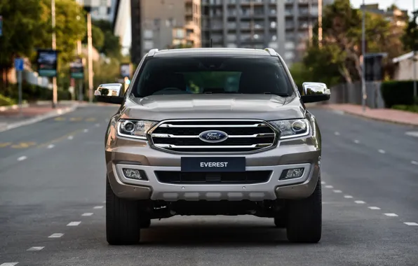 Картинка улица, Ford, вид спереди, Everest, Limited, 4WD, 2019