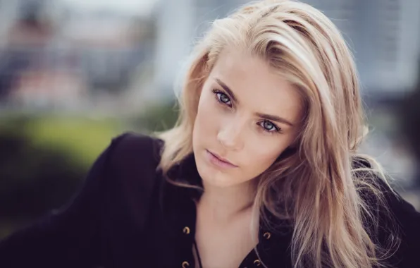 Картинка взгляд, лицо, модель, волосы
