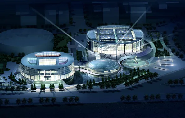 Night, building