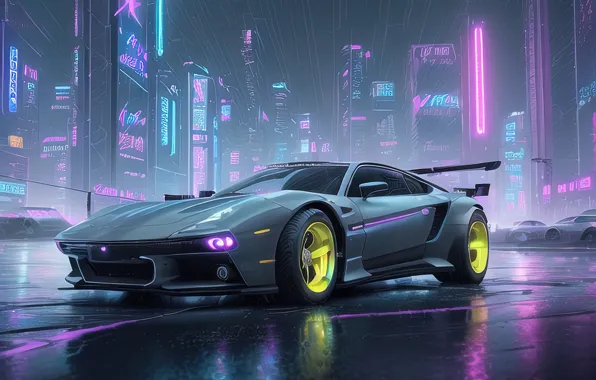 Картинка car, supercar, Neo Tokyo Drift