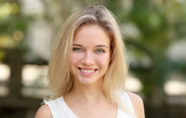 Model, Smile, Blonde, Portrait, Danica Jewels