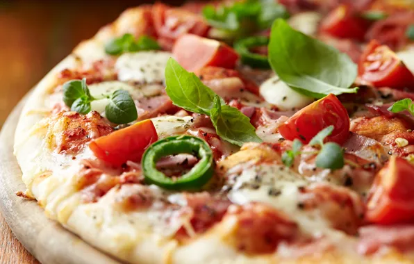 Pizza, vegetables, Ingredients