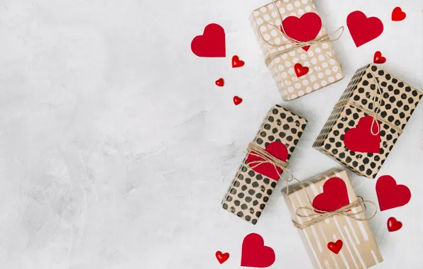 Любовь, подарки, сердечки, love, romantic, hearts, valentine, gift box