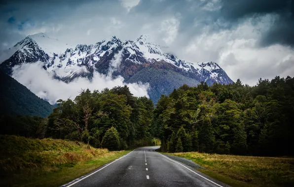 Картинка дорога, пейзаж, горы