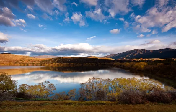 Картинка озеро, новая зеландия, Lake Hayes