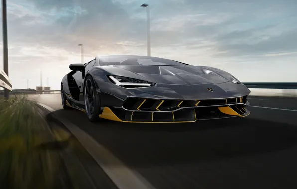 Картинка движение, скорость, Lamborghini, суперкар, Ламборгини, Lamborghini Centenario, Centenario