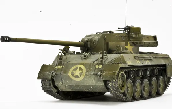 Игрушка, установка, самоходная, артиллерийская, моделька, M18 Hellcat
