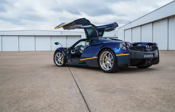 Pagani, blue, Huayra, Pagani Huayra