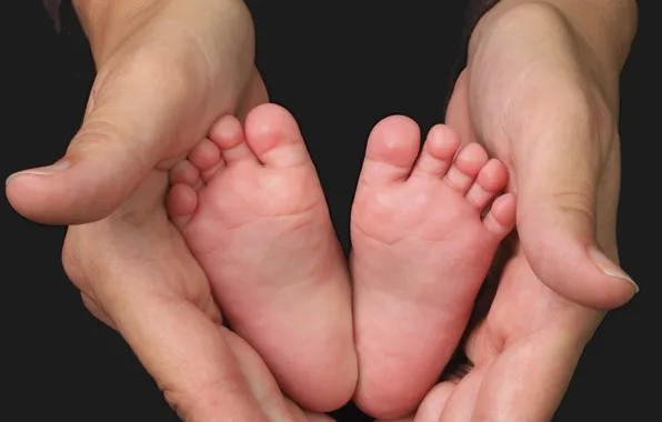 Ребенок, руки, малыш, ножки, мама, пальчики, младенец, дитя