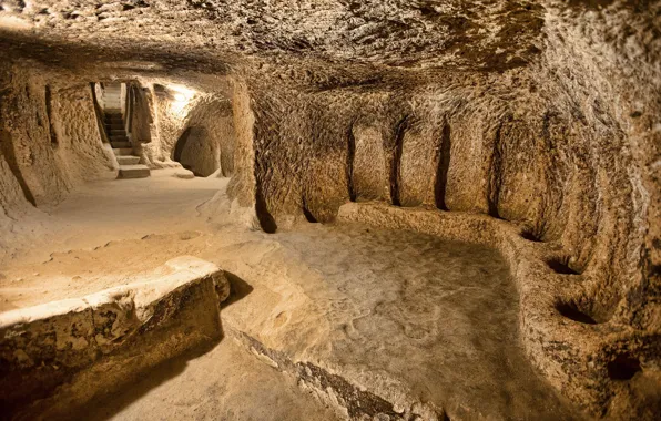 Turkey, Cappadocia, underground city, Derinkuyu