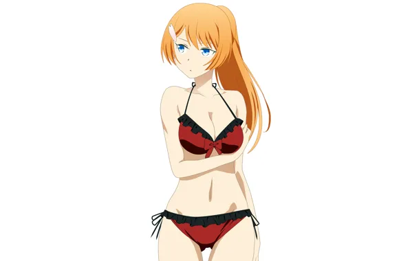 Girl, sexy, cleavage, long hair, boobs, anime, beautiful, pretty